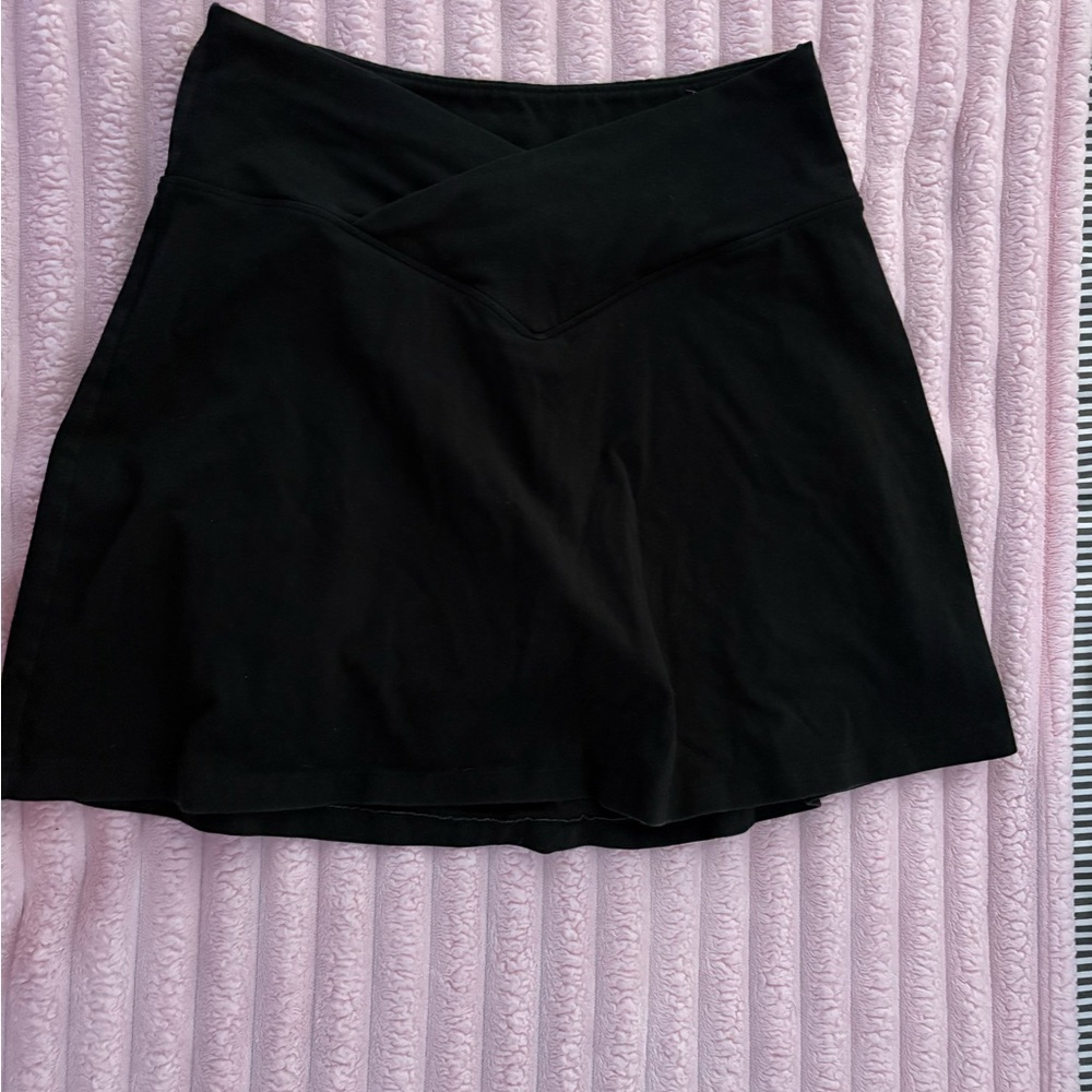 PINK Victoria's Secret Black Tennis Skirt with Built-In Shorts